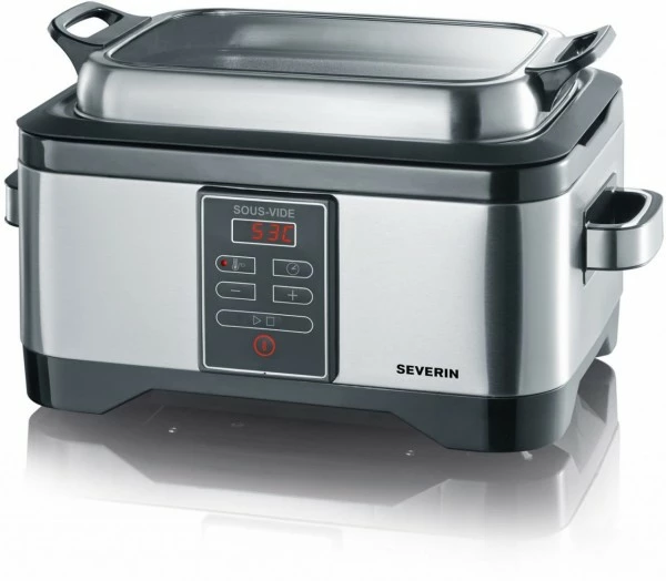 Dampfgarer & Reiskocher Severin SV 2447 Sous-Vide Garer Edelstahl-gebürstet/schwarz 2 Dampfgarer & Reiskocher Severin SV 2447 Sous-Vide Garer Edelstahl-gebürstet/schwarz – Bild 2