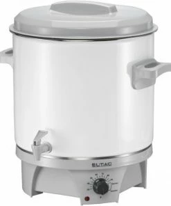 Einkochautomaten Eltac EKA 179 Glühwein- Und Einkochautomat Weiß/grau
