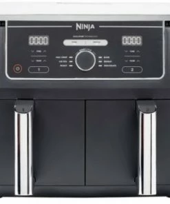 Fritteusen NINJA AF400EU Foodi Max Dual Zone Heißluft-Fritteuse Schwarz
