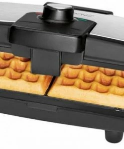 Waffelautomaten Clatronic WA 3606 Waffelautomat Schwarz/edelstahl