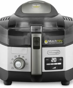 Fritteusen DeLonghi FH 1396/1 Multifry Extra Chef Plus Heißluft-Fritteuse Anthrazit/weiß