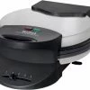 Waffelautomaten Tefal WM310D Ultracompact Waffelautomat Edelstahl Matt Gebürstet/schwarz Ma