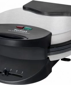 Waffelautomaten Tefal WM310D Ultracompact Waffelautomat Edelstahl Matt Gebürstet/schwarz Ma