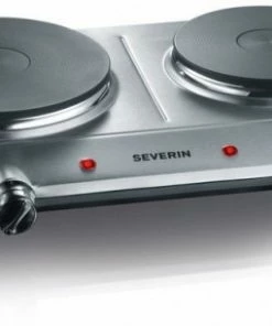 Geschirr- Und Kochplattenwärmer Severin DK 1014 Doppelkochplatte Edelstahl Gebürstet