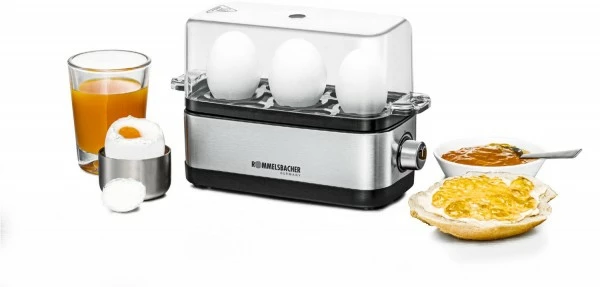 Rommelsbacher ER 300 Eierkocher Edelstahl/schwarz 1 Rommelsbacher ER 300 Eierkocher Edelstahl/schwarz