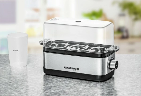 Rommelsbacher ER 300 Eierkocher Edelstahl/schwarz 4 Rommelsbacher ER 300 Eierkocher Edelstahl/schwarz – Bild 4