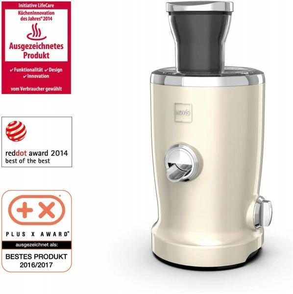 Entsafter & Zitruspressen NOVIS VitaJuicer S1 Entsafter Creme 2 Entsafter & Zitruspressen NOVIS VitaJuicer S1 Entsafter Creme – Bild 2