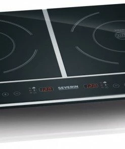 Geschirr- Und Kochplattenwärmer Severin DK 1031 Doppel-Induktionskochplatte Schwarz