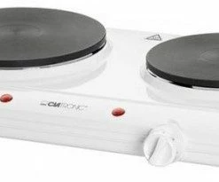 Geschirr- Und Kochplattenwärmer Clatronic DKP 3583 Doppelkochplatte Weiß