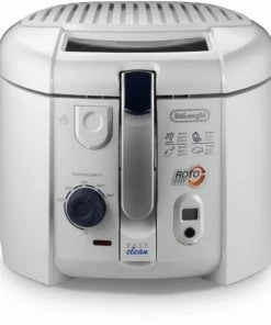 Fritteusen DeLonghi F 28313.W1 Roto Fry Fritteuse Weiß