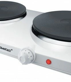 Geschirr- Und Kochplattenwärmer Steba KF 150 Doppelkochplatte Weiß/schwarz