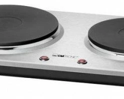 Geschirr- Und Kochplattenwärmer Clatronic DKP 3668 E Doppelkochplatte Edelstahl