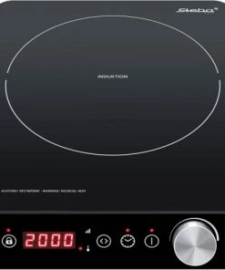 Geschirr- Und Kochplattenwärmer Steba IK 55 Induktionskochplatte Schwarz/silber