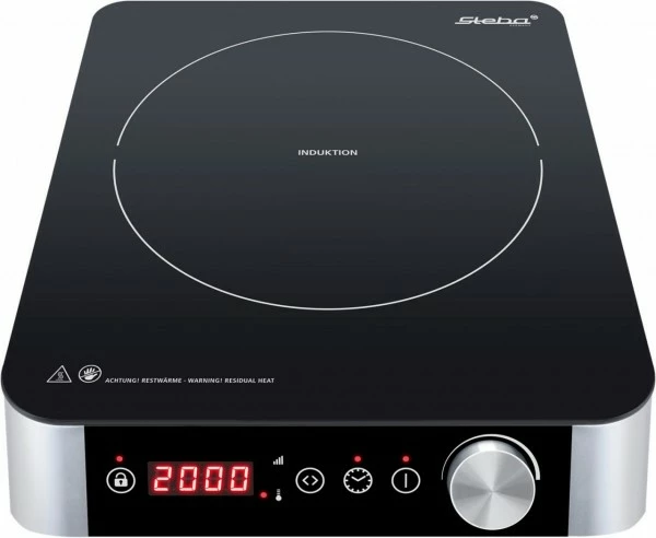 Geschirr- Und Kochplattenwärmer Steba IK 55 Induktionskochplatte Schwarz/silber 1 Geschirr- Und Kochplattenwärmer Steba IK 55 Induktionskochplatte Schwarz/silber