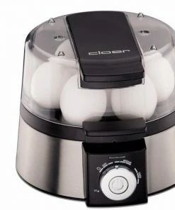 Cloer 6070 Eierkocher Edelstahl/schwarz