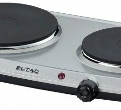 Geschirr- Und Kochplattenwärmer Eltac DK 28 Doppelkochplatte Silber