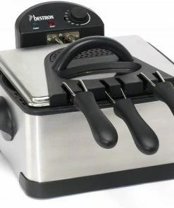 Fritteusen Bestron DF 402 B Fritteuse Edelstahl