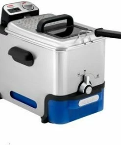 Fritteusen Tefal FR8040 Oleoclean Inox & Design Fritteuse Edelstahl/schwarz