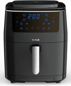 Fritteusen Tefal FW2018 Easy Fry Grill & Steam Heißluft-Fritteuse Schwarz