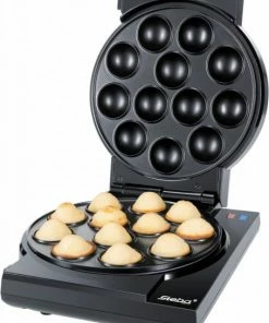 Waffelautomaten Steba CM 3 - 3in1 Donut/Muffin/Cake Pop Maker Edelstahl/schwarz