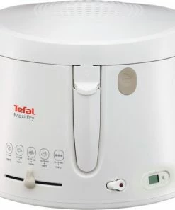 Fritteusen Tefal FF1001 MaxiFry Mit Timer Fritteuse Weiß/greige