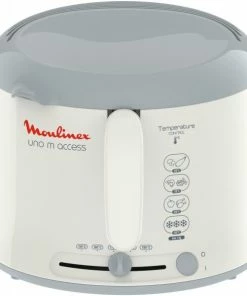 Fritteusen Moulinex AF1211 Uno M Access Fritteuse Weiß/grau