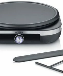 Crepes-Maker Severin CM 2199 Crepesmaker Edelstahl-gebürstet/schwarz
