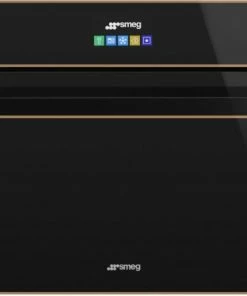 Geschirr- Und Kochplattenwärmer Smeg SAB4604NR Kompakt-Blast-Chiller Schwarz/kupfer