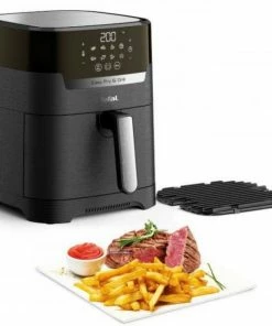 Fritteusen Tefal EY5058 Easy Fry& Grill XL Precision Heißluft-Fritteuse Schwarz